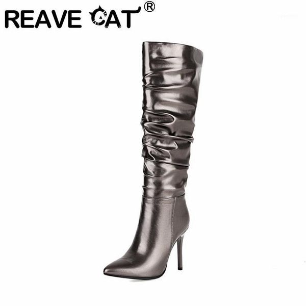boots reave cat women knee height pointed toe thin heels 10cm sequined leather slip-on pleated short plush big size 34-43 a32561, Black
boots reave cat women knee height pointed toe thin heels 10cm sequined leather slip-on pleated short plush big size 34-43 a32561, Black