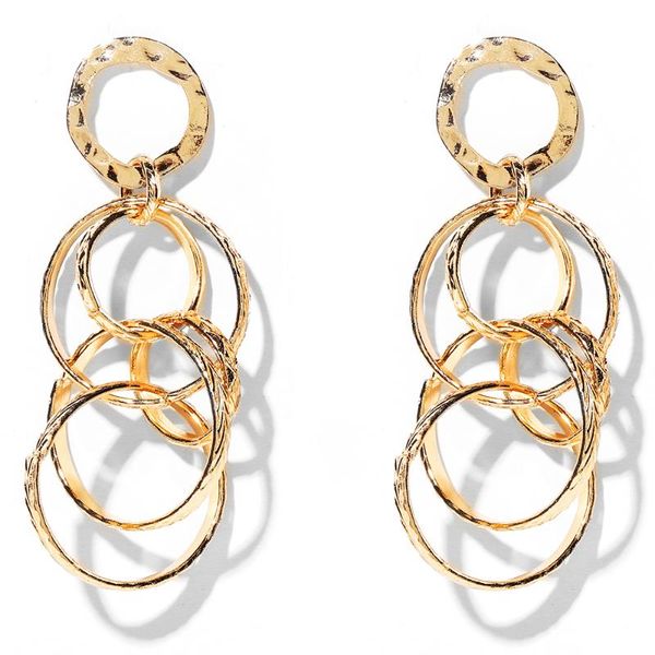 wybu rock style long muti-circle chain drop earring for women 2020 gold plated ring-to-ring hiphop dangling earing ear jewelry, Silver
wybu rock style long muti-circle chain drop earring for women 2020 gold plated ring-to-ring hiphop dangling earing ear jewelry, Silver
