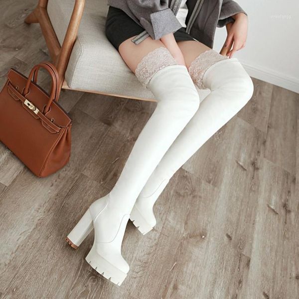pxelena lace women thigh high boots chunky block high heels slip on slim fit riding knight long boots lady shoes white plus size1, Black
pxelena lace women thigh high boots chunky block high heels slip on slim fit riding knight long boots lady shoes white plus size1, Black