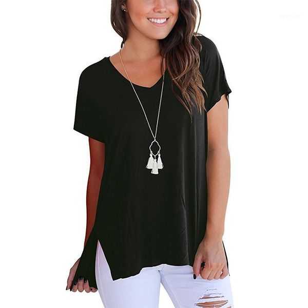 t-shirt women cotton summer 2019 v-neck short sleeve shirt women basic t-shirts female casual solid t-shirt mujer1, White
t-shirt women cotton summer 2019 v-neck short sleeve shirt women basic t-shirts female casual solid t-shirt mujer1, White