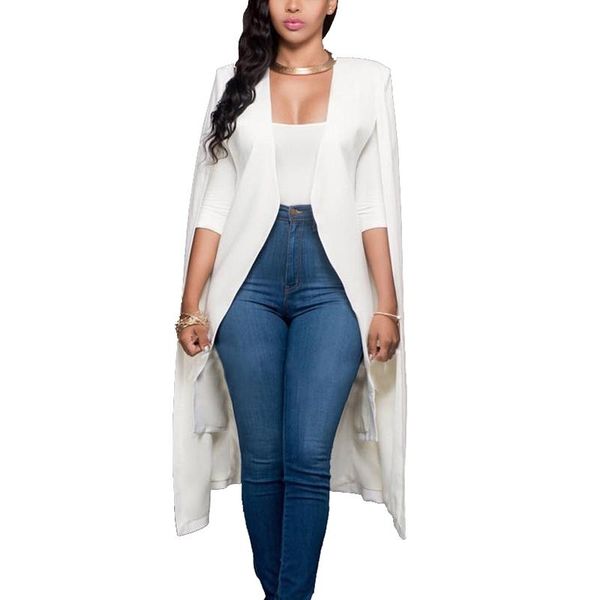 autumn women long cloak cape blazer coat cape cardigan jacket slim office simple white blazers coat suit black jacket outwear, White;black
autumn women long cloak cape blazer coat cape cardigan jacket slim office simple white blazers coat suit black jacket outwear, White;black