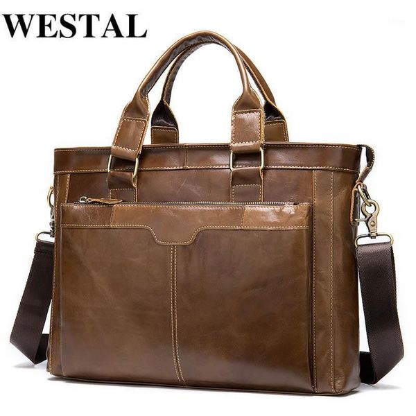 westal men's briefcase bag men's genuine leather lapbag for men office for men porte document vintage briefcase handbag1
westal men's briefcase bag men's genuine leather lapbag for men office for men porte document vintage briefcase handbag1