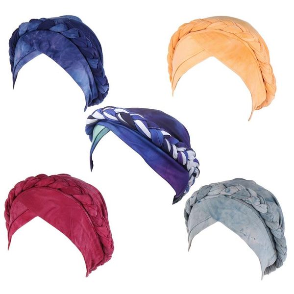 beanie/skull caps women twisted braid muslim turban hat gradient tie-dye chemo cancer wrap cap, Blue;gray
beanie/skull caps women twisted braid muslim turban hat gradient tie-dye chemo cancer wrap cap, Blue;gray