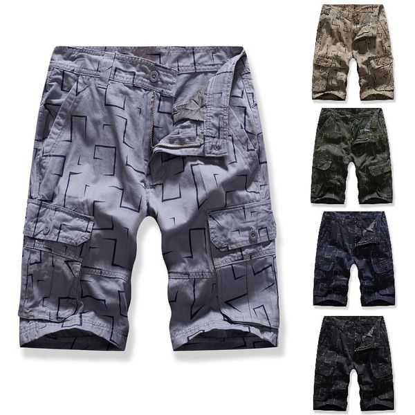 new pocket geometric pattern multi color tooling capris men's european shorts, White;black
new pocket geometric pattern multi color tooling capris men's european shorts, White;black