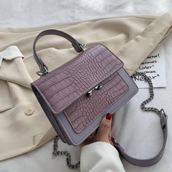 crocodile pattern small tote bag 2020 vintage new pu leather women's designer handbag chain shoulder messenger bag
crocodile pattern small tote bag 2020 vintage new pu leather women's designer handbag chain shoulder messenger bag