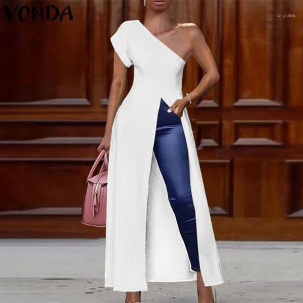 off shoulder blouse women summer long party shirts vonda 2020 female split hem casual tunic plus size blusa1, White
off shoulder blouse women summer long party shirts vonda 2020 female split hem casual tunic plus size blusa1, White
