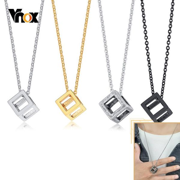vnox oxidized antique geometric necklace for men women hollow cubic stainless steel pendant minimalist simple casual jewelry, Silver
vnox oxidized antique geometric necklace for men women hollow cubic stainless steel pendant minimalist simple casual jewelry, Silver