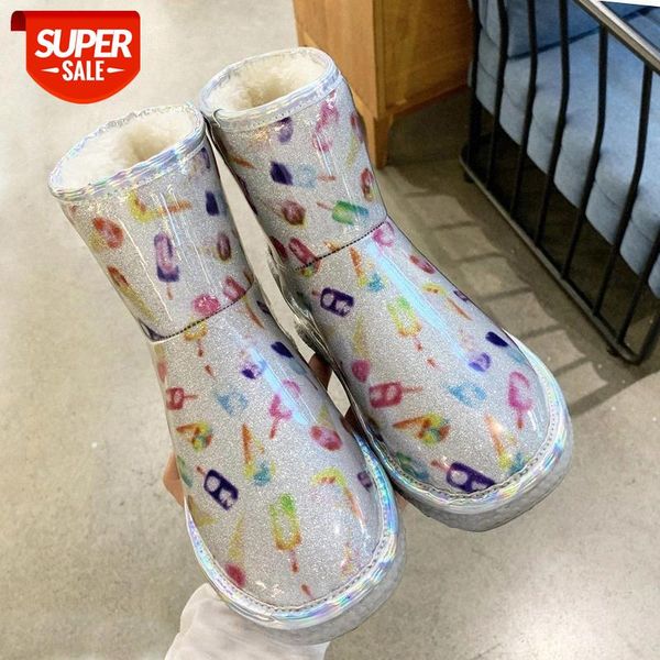 lucyever lovely mix color women pu leather ankle boots 2020 winter thicken warm short plush shoes woman waterproof snow boots #xk2l, Black 
lucyever lovely mix color women pu leather ankle boots 2020 winter thicken warm short plush shoes woman waterproof snow boots #xk2l, Black