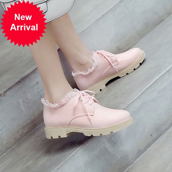 2021 the new comfortable casual style pinky pumps fashion frilly lace pink platform low heels thick women's shoes yt0x, Black
2021 the new comfortable casual style pinky pumps fashion frilly lace pink platform low heels thick women's shoes yt0x, Black