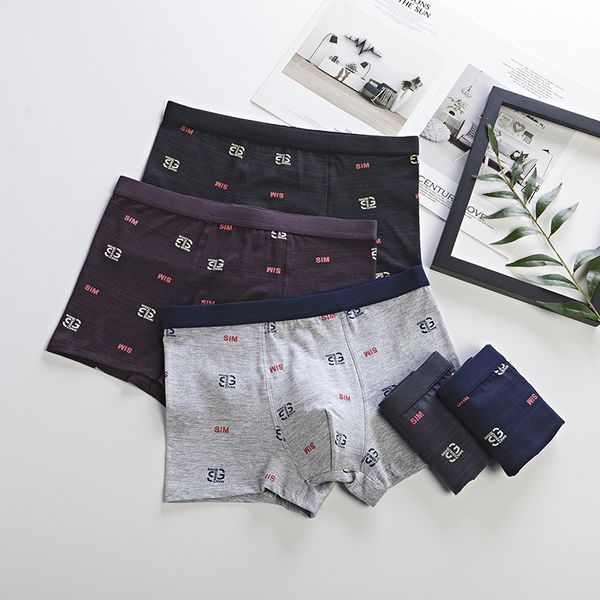 straight cotton boxer shorts breathable pants comfortable middle waist letter men's underwear, Black;white
straight cotton boxer shorts breathable pants comfortable middle waist letter men's underwear, Black;white