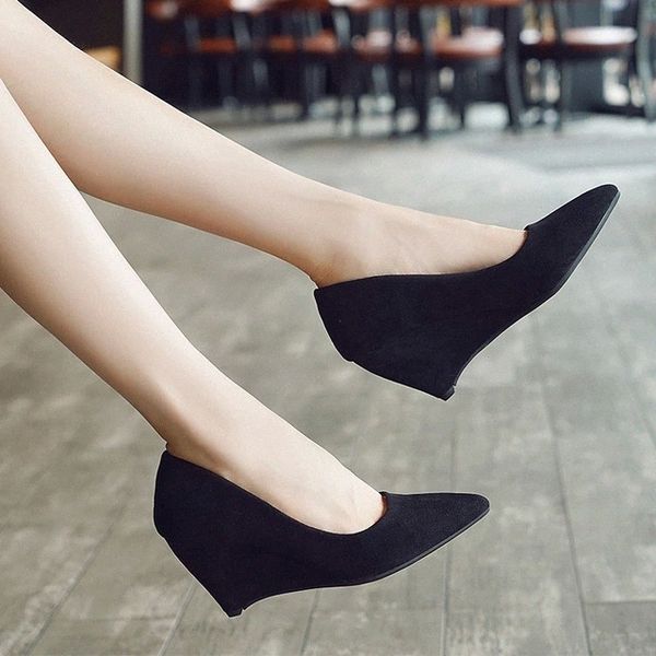 2019 Wedge Women Pumps Shoes Spring Autumn Platform Flock High Heels 7CM Female Shoes Slip On Party Wedding Singles Red #PF2b, Black
2019 Wedge Women Pumps Shoes Spring Autumn Platform Flock High Heels 7CM Female Shoes Slip On Party Wedding Singles Red #PF2b, Black