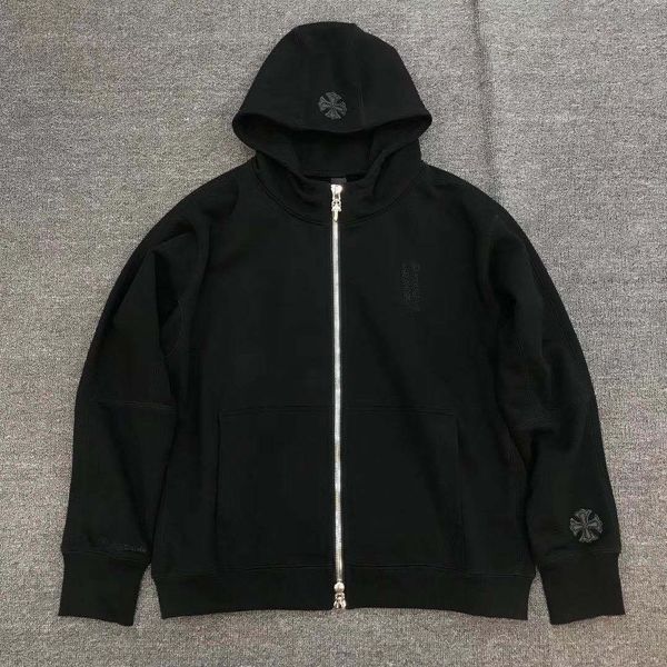 2020 new fashion brand crosin coat embroidered sanskrit letter cross leather casual hooded zipper sweater, Black
2020 new fashion brand crosin coat embroidered sanskrit letter cross leather casual hooded zipper sweater, Black