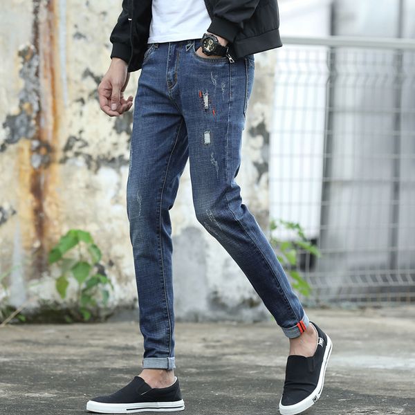 jeans men's slim leggings spring summer autumn 2020 new korean fashion youth stretch men's pants fashion, Blue
jeans men's slim leggings spring summer autumn 2020 new korean fashion youth stretch men's pants fashion, Blue