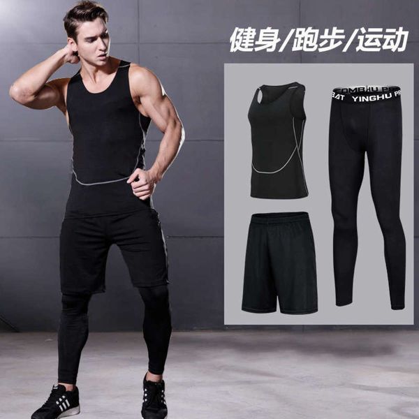 quick 2020 men's new sports fitness drying sweat absorption leisure tight suit three piece set, Gray
quick 2020 men's new sports fitness drying sweat absorption leisure tight suit three piece set, Gray