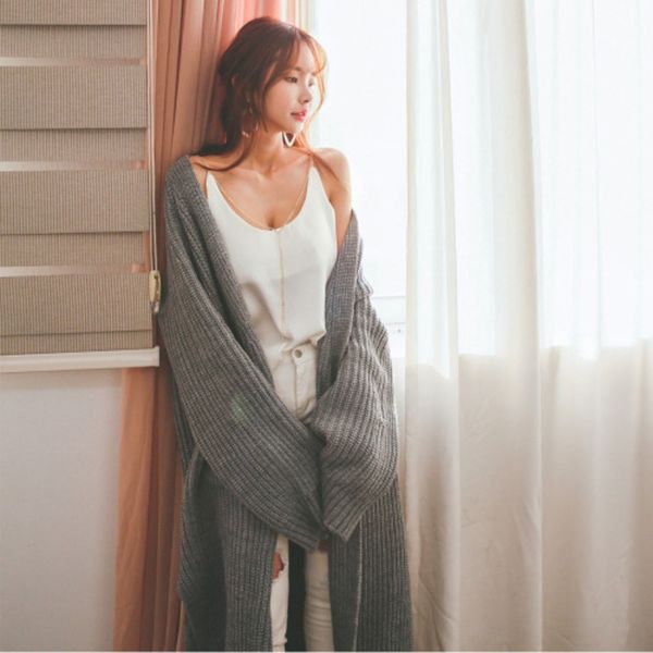 new sweater wooljacket woollazy style loose cardigan sweater in fall winter 2019 women's medium length thick wool over knee knitted jac, White;black
new sweater wooljacket woollazy style loose cardigan sweater in fall winter 2019 women's medium length thick wool over knee knitted jac, White;black