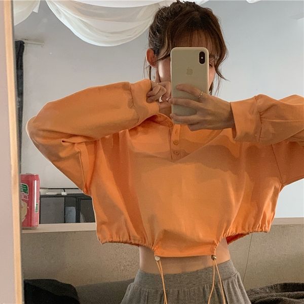 gyelu polo collar loose sweater women's autumn korean style short slimming waist sweatercoat sleeve long sweaterdrawstring lace casua, Black
gyelu polo collar loose sweater women's autumn korean style short slimming waist sweatercoat sleeve long sweaterdrawstring lace casua, Black