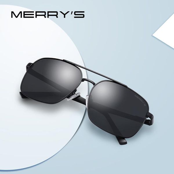 sunglasses merrys design men classic rectangle hd polarized for driving male eyewear uv400 protection s8260, White;black 
sunglasses merrys design men classic rectangle hd polarized for driving male eyewear uv400 protection s8260, White;black