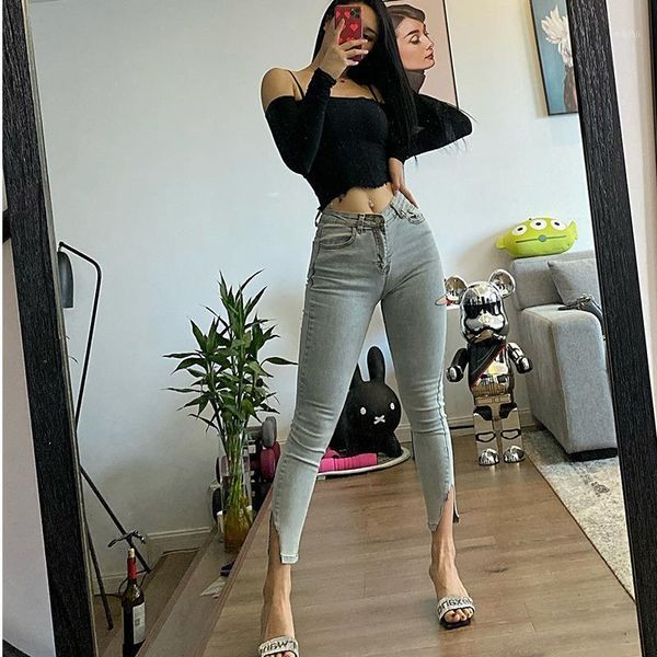 women's jeans europe korean style ripped high waist stretch split pencil pants women cotton denim trousers z2by1, Blue
women's jeans europe korean style ripped high waist stretch split pencil pants women cotton denim trousers z2by1, Blue
