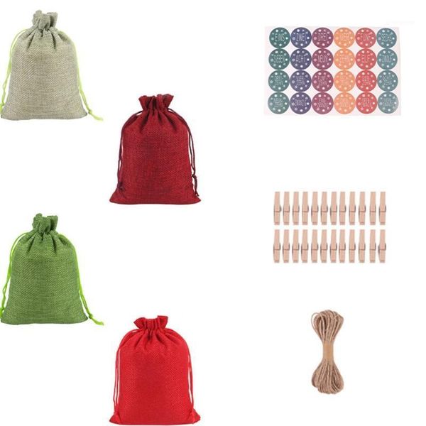 christmas decorations advent calendar bags 2021,24 days burlap with rope,clips,paster 4xfa1
christmas decorations advent calendar bags 2021,24 days burlap with rope,clips,paster 4xfa1