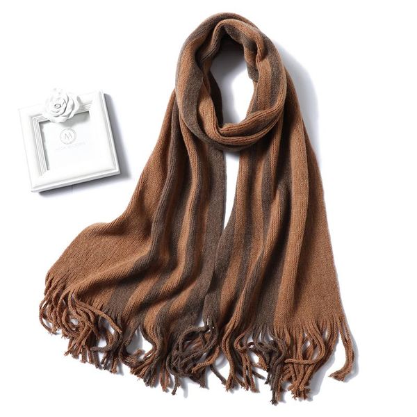 2020 new women scarf fashion knit winter cashmere imitation scarves lady shawls soft long size scarfs striped foulard bandana wmtjqk, Blue;gray
2020 new women scarf fashion knit winter cashmere imitation scarves lady shawls soft long size scarfs striped foulard bandana wmtjqk, Blue;gray