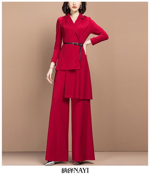 spring piece office women loose pants irregular leg jacket femme female parts two pieces of clothing ass0, White
spring piece office women loose pants irregular leg jacket femme female parts two pieces of clothing ass0, White