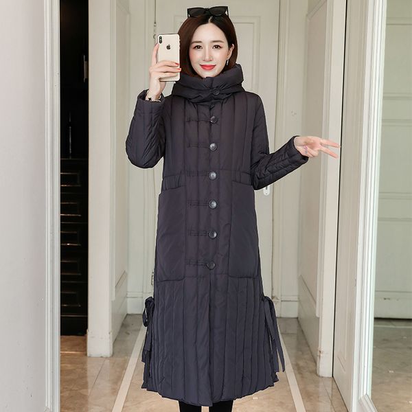 2021 newplus size women winter jacket x-long hooded cotton padded womens coat thick slim female outwear h3ja, Black
2021 newplus size women winter jacket x-long hooded cotton padded womens coat thick slim female outwear h3ja, Black