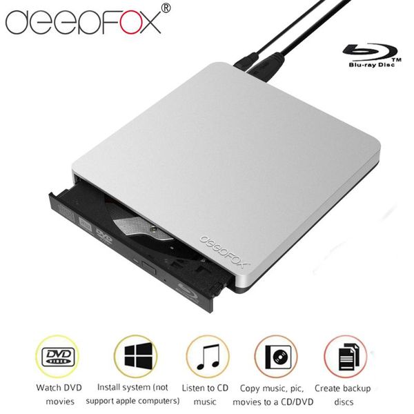 optical drives deepfox external blu-ray drive usb 3.0 bluray burner bd-re cd/dvd rw writer play 3d 4k for lapnotebook netbook
optical drives deepfox external blu-ray drive usb 3.0 bluray burner bd-re cd/dvd rw writer play 3d 4k for lapnotebook netbook