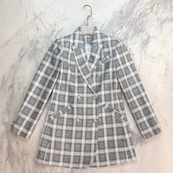 2020 autumn winter new blazer normal version and fashion design plaid blazer for ladies and femme lj201212, White;black
2020 autumn winter new blazer normal version and fashion design plaid blazer for ladies and femme lj201212, White;black