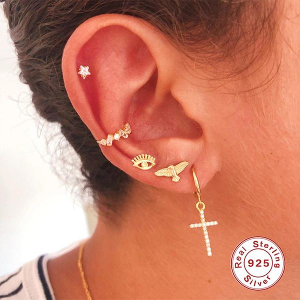 hoop & huggie romad 925 sterling silver earrings for women zircon pendientes birthday present couple gift exquisite jewelry, Golden;silver
hoop & huggie romad 925 sterling silver earrings for women zircon pendientes birthday present couple gift exquisite jewelry, Golden;silver