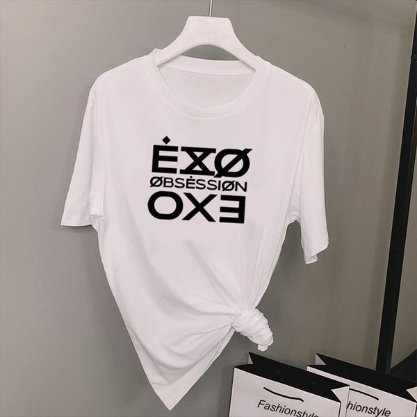 fashion letter printed tshirt women kpop exo obsession t shirt casual short sleeve tee shirt fasns clothes, White
fashion letter printed tshirt women kpop exo obsession t shirt casual short sleeve tee shirt fasns clothes, White