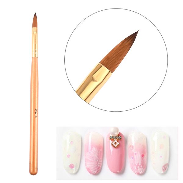 nail brushes 1pcs diy professional no.8 acrylic mink brush golden carving pen lifting color painting art accessories, Yellow
nail brushes 1pcs diy professional no.8 acrylic mink brush golden carving pen lifting color painting art accessories, Yellow