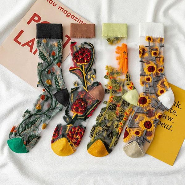 socks & hosiery woman harajuku sunflower ultrathin transparent shrot summer female lady glass silk, Black;white
socks & hosiery woman harajuku sunflower ultrathin transparent shrot summer female lady glass silk, Black;white