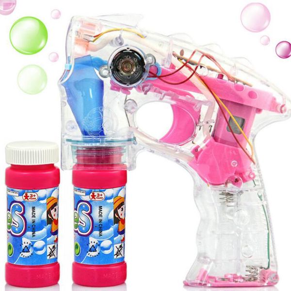 automatic transparent light music bubble gun electric toys with water two bottles beautiful kids children soap blowing machine 1018
automatic transparent light music bubble gun electric toys with water two bottles beautiful kids children soap blowing machine 1018