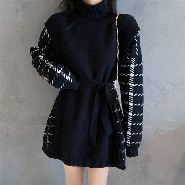 cmxjm high collar korean dress two piece fall winter 2020 cec ins wind lazy knitted dress dressdresswool fake zs0ut, Black;gray
cmxjm high collar korean dress two piece fall winter 2020 cec ins wind lazy knitted dress dressdresswool fake zs0ut, Black;gray
