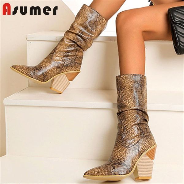 boots asumer 2021 european style cowboy western women wedges shoes pointed toe snake autumn winter ankle woman big size 48, Black
boots asumer 2021 european style cowboy western women wedges shoes pointed toe snake autumn winter ankle woman big size 48, Black