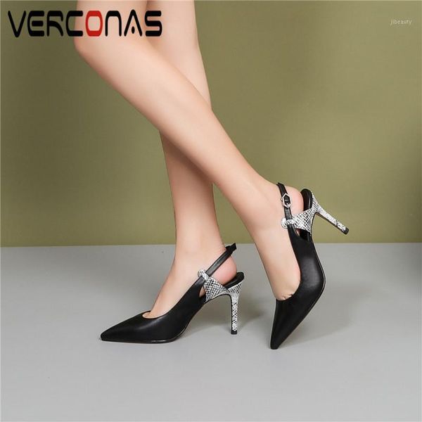 verconas women pointed toe thin heels genuine leather design sandals high heels office pumps shoes woman1, Black
verconas women pointed toe thin heels genuine leather design sandals high heels office pumps shoes woman1, Black