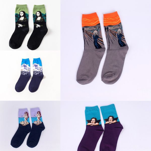 new fashion and oil painting mona lisa men's socks personality art oil painting starry sky cotton men's socks middle tube xkwef, Black
new fashion and oil painting mona lisa men's socks personality art oil painting starry sky cotton men's socks middle tube xkwef, Black