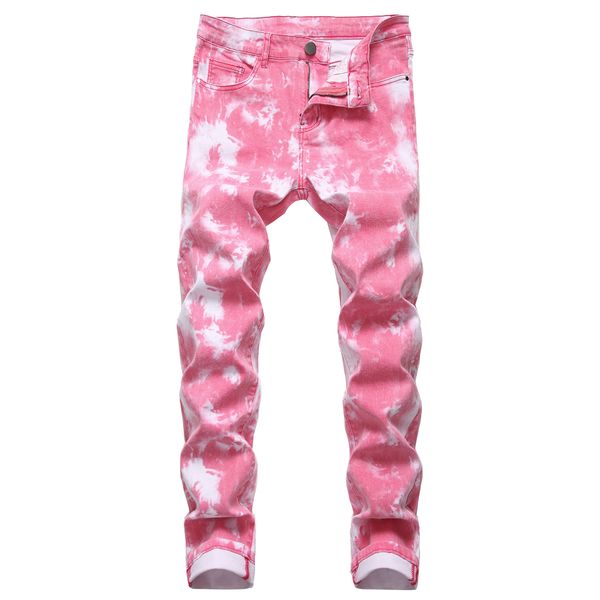 2c new color mens jeans slim fitting straight tube color printing red blue european and american trousers trend
2c new color mens jeans slim fitting straight tube color printing red blue european and american trousers trend