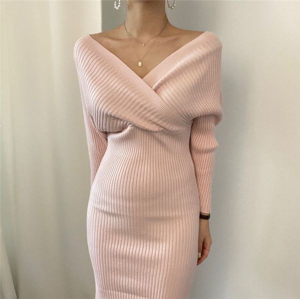 Fashion Sexy Women's Knitted Upper Waistline Chic Cork Autumn Dress Femininity with Low-cut Criss-cross Cleavage Dressed in Thin 9DMM 9VSH, Black;gray
Fashion Sexy Women's Knitted Upper Waistline Chic Cork Autumn Dress Femininity with Low-cut Criss-cross Cleavage Dressed in Thin 9DMM 9VSH, Black;gray