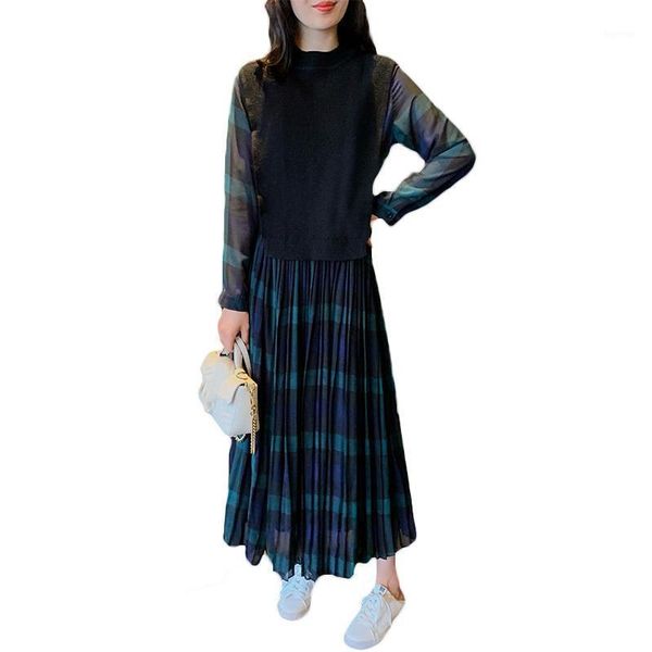 2020 autumn winter new women's plus size plaid dress ladies temperament stitching fake two-piece sweatshirts dresses 11a1, Black;gray
2020 autumn winter new women's plus size plaid dress ladies temperament stitching fake two-piece sweatshirts dresses 11a1, Black;gray