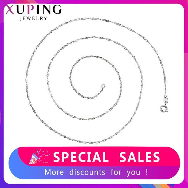 xuping fashion jewelry for women pretty gifts rhodium color plated necklace with environmental copper 45235, Silver
xuping fashion jewelry for women pretty gifts rhodium color plated necklace with environmental copper 45235, Silver