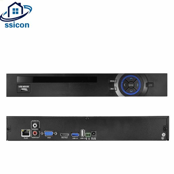 kits ip video recorder 5mp 32ch nvr face detection h.265+ xmeye app onvif for surveillance camera system, Black;white
