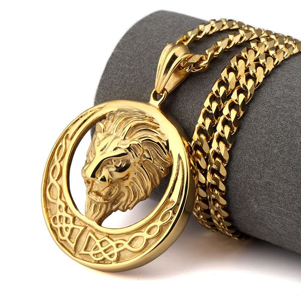 lion head necklace titanium steel hip hop jewelry three colors europe and america new, Silver
lion head necklace titanium steel hip hop jewelry three colors europe and america new, Silver