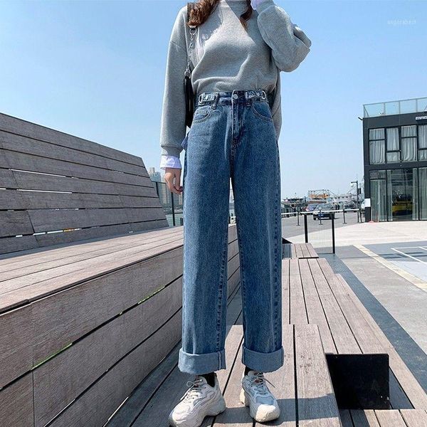 women's spring autumn style jeans women's pockets streetwear straight pants button loose wide leg pants kk02911, Blue
women's spring autumn style jeans women's pockets streetwear straight pants button loose wide leg pants kk02911, Blue
