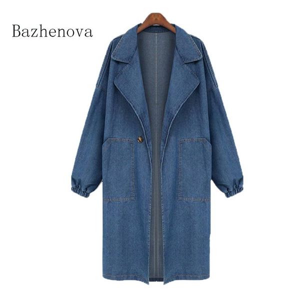 bazhenova women loose denim coats woman autumn fashion cotton spliced long jacket girls all-math elegant coat r231, Tan;black
bazhenova women loose denim coats woman autumn fashion cotton spliced long jacket girls all-math elegant coat r231, Tan;black