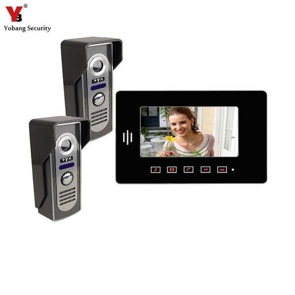 video door phones yobang security hip 7" tft lcd color bell intercom phone 2 outdoor camera+1 indoor monitor
video door phones yobang security hip 7" tft lcd color bell intercom phone 2 outdoor camera+1 indoor monitor