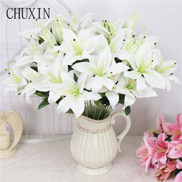 11head lily artificial flower high-grade silk simulation bouquet wedding home pgraphy props decoration valentine's day gift1
11head lily artificial flower high-grade silk simulation bouquet wedding home pgraphy props decoration valentine's day gift1