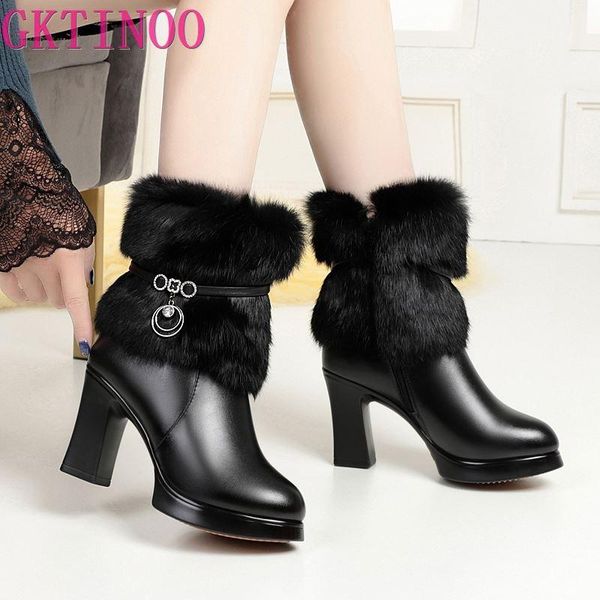 gktinoo women winter boots 2020 round toe fashion women's fashion shoes leather natural wool lining fur women ankle boots, Black
gktinoo women winter boots 2020 round toe fashion women's fashion shoes leather natural wool lining fur women ankle boots, Black