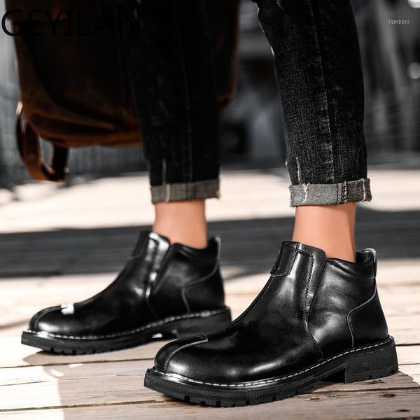 genuine leather men boots outdoor autumn winter ankle boots fashion footwear slip on shoes men business casual shoes o41, Black
genuine leather men boots outdoor autumn winter ankle boots fashion footwear slip on shoes men business casual shoes o41, Black
