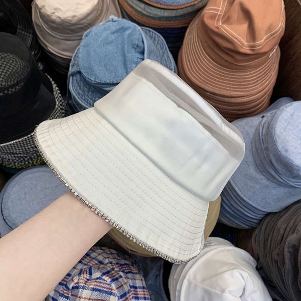 rhinestone mesh brim decoration temperament fashion fisherman's women's spring and summer pure color sunshade hat, Blue;gray
rhinestone mesh brim decoration temperament fashion fisherman's women's spring and summer pure color sunshade hat, Blue;gray